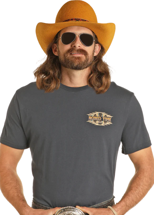 Rock & Roll Navy BU21T05040 Dale Graphic Tee