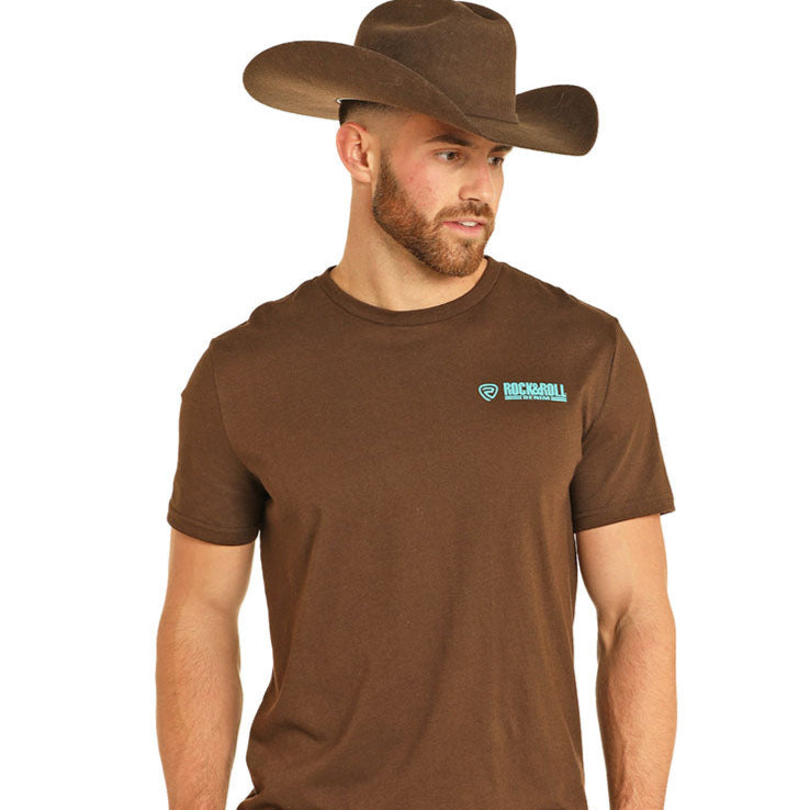 Rock & Roll Dark Brown BU21T05054 Graphic Tee