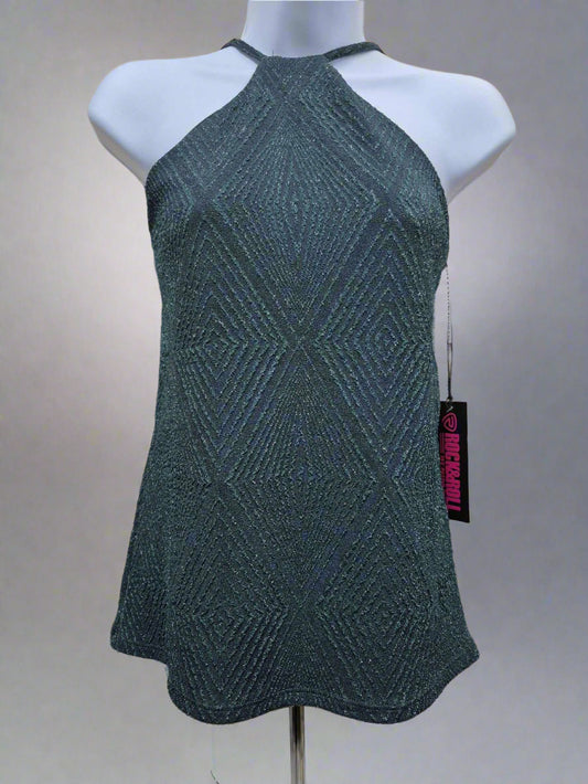 Rock & Roll Women Top Evergreen Shimmer BW20T02745