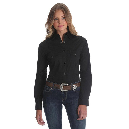 Wrangler Women Shrits Black 10LW1002X