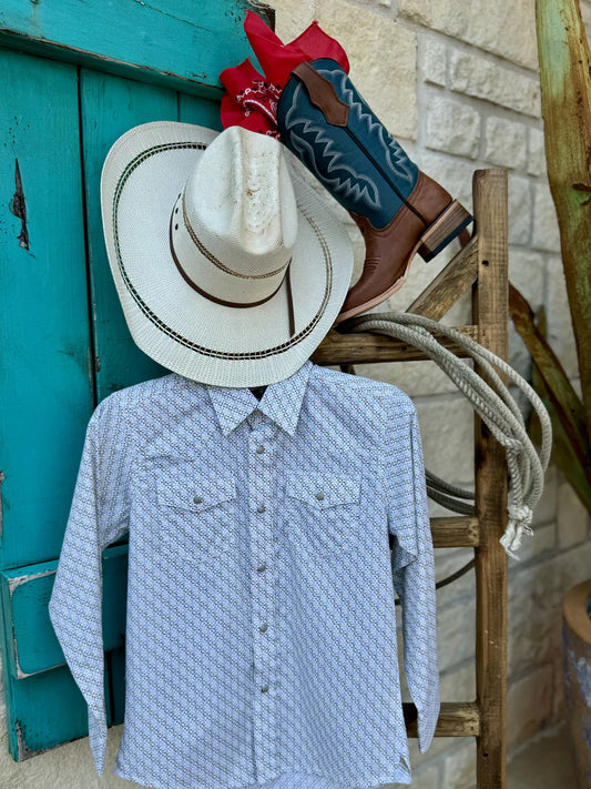 Boy's Long Sleeve Wrangler Shirt - 112346277