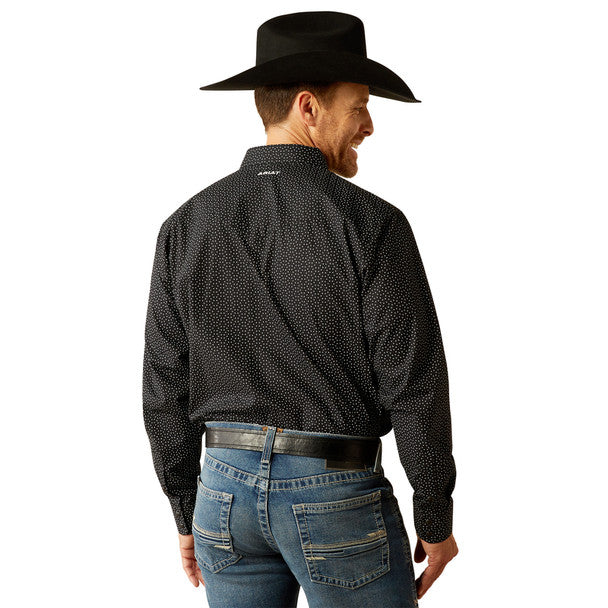 ARIAT CARMINE SNAP BLACK PRINT MEN'S SHIRT 10054076
