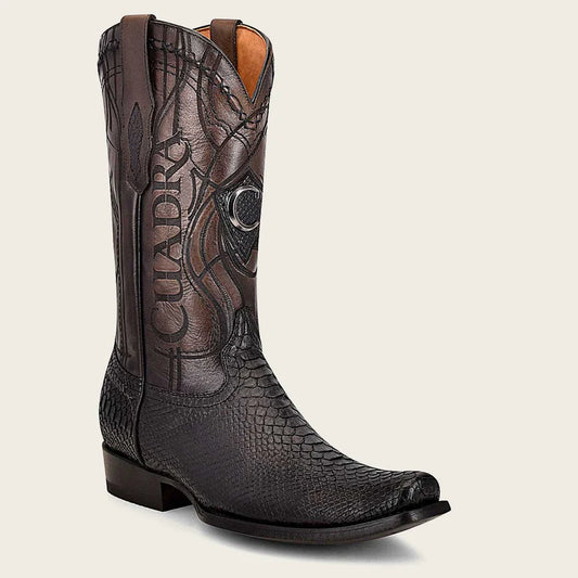 Cuadra CU607 CUADRA MENS PYTHON BLACK BOOTS