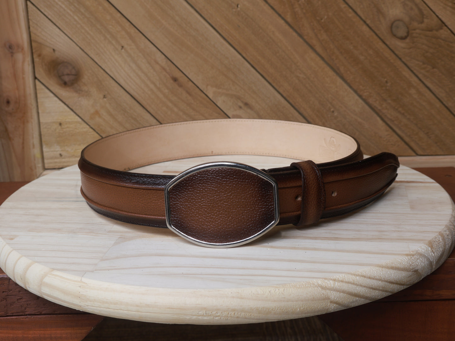 Cowboy City Genuine Leather Western Belt – Brandy – FB1216 – 1 3/4"