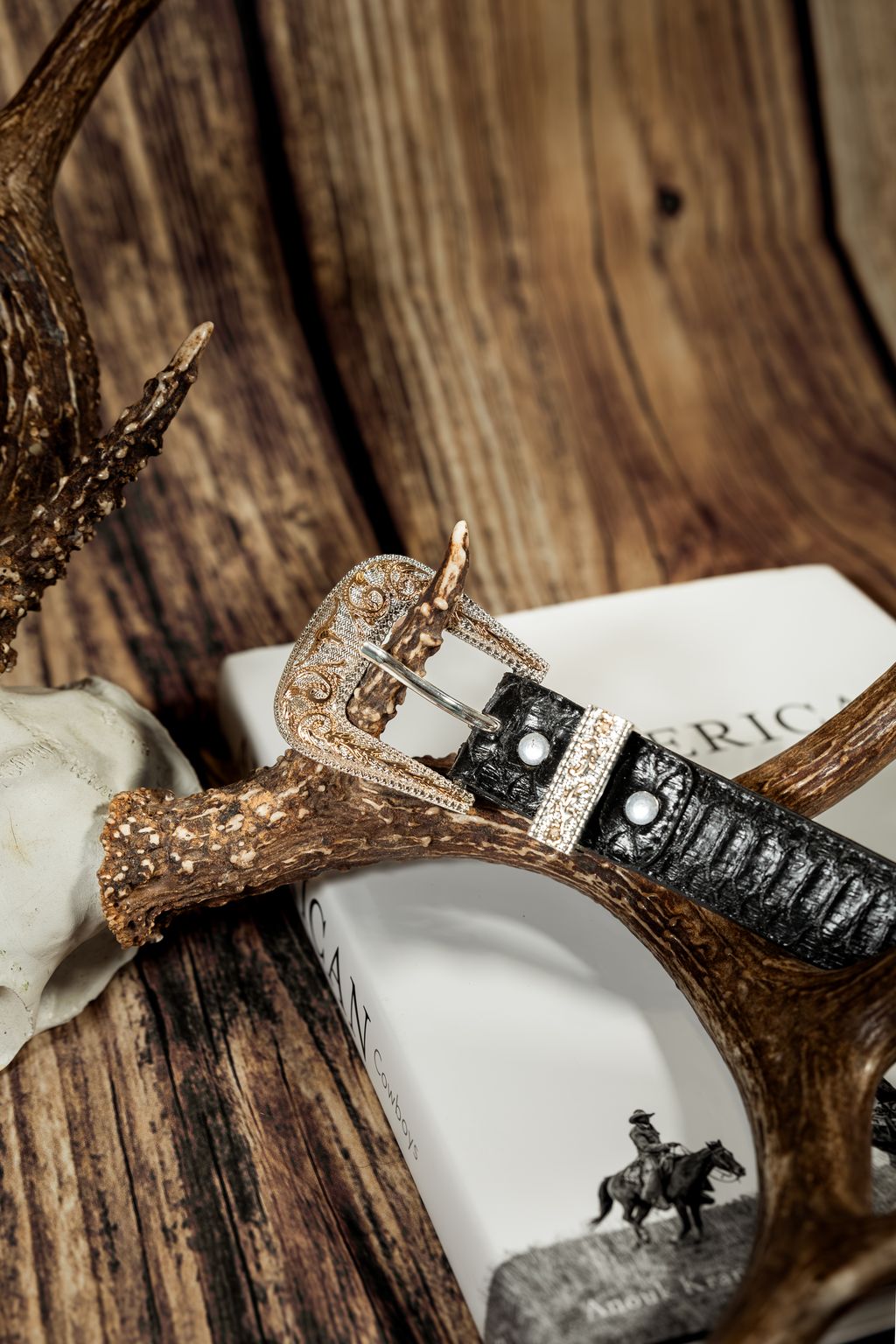 Cowboy City Men's Black Clone Python Belt