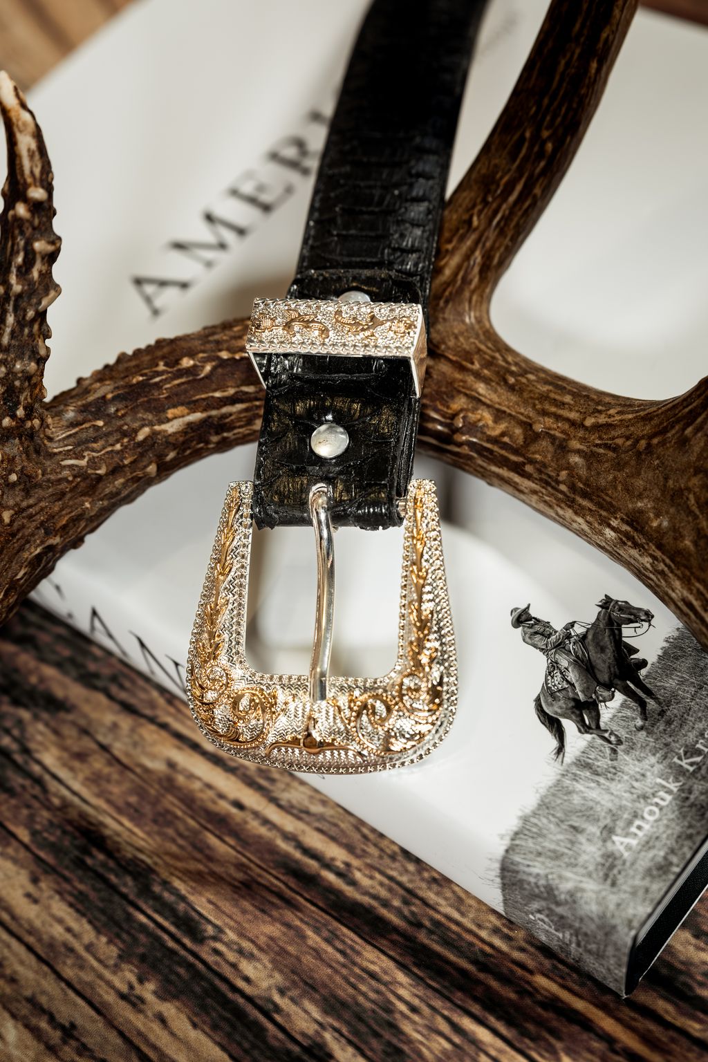 Cowboy City Men's Black Clone Python Belt