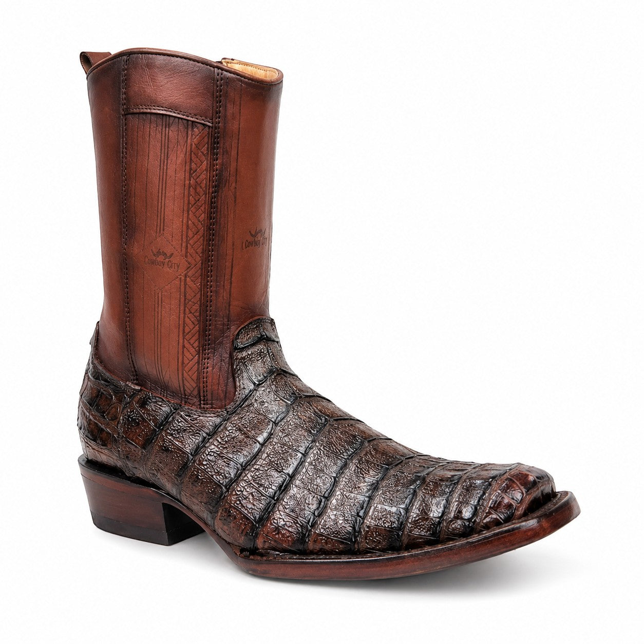 Cowboy City Men’s Cayman Belly Clone Ankle Boots – Brown