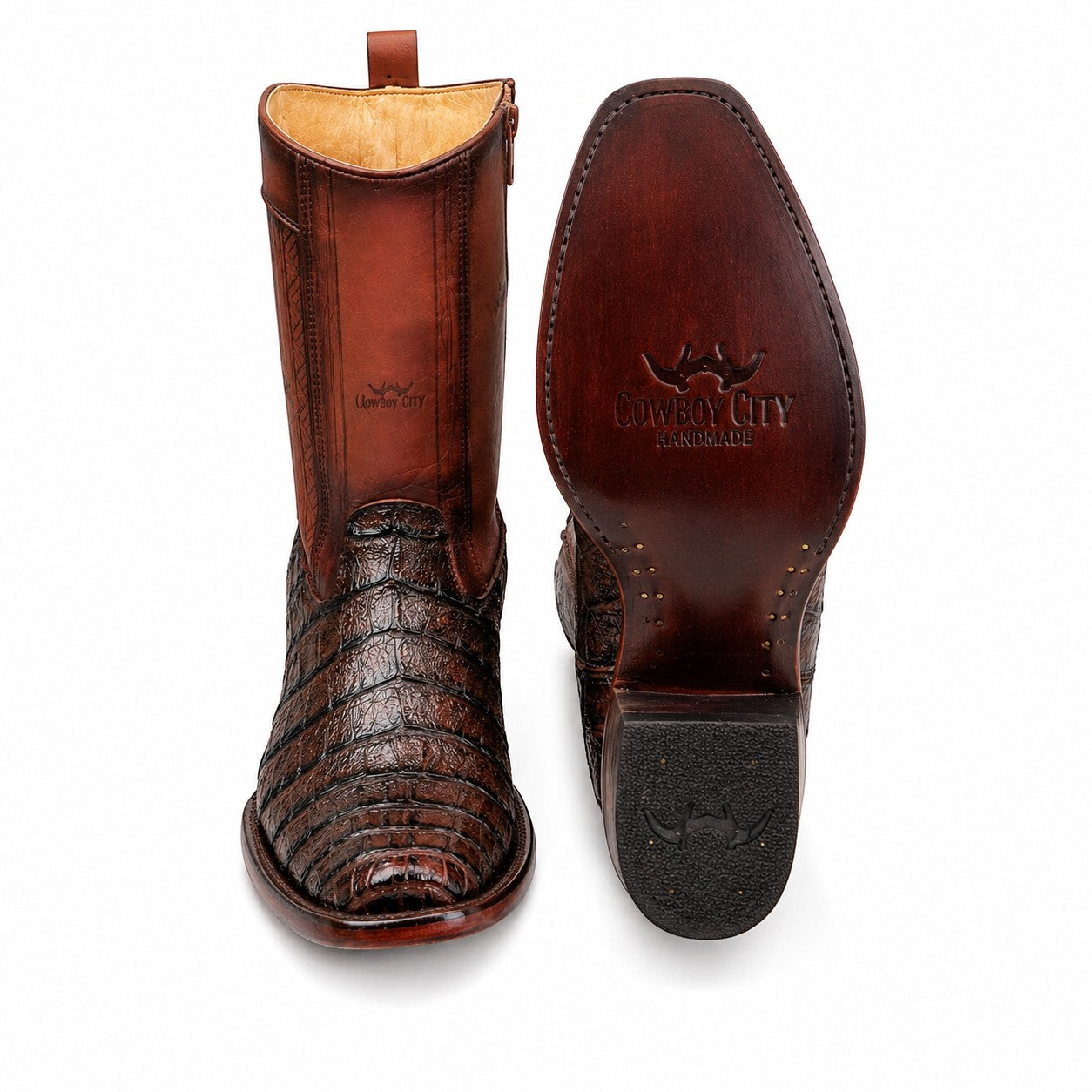 Cowboy City Men’s Cayman Belly Clone Ankle Boots – Brown