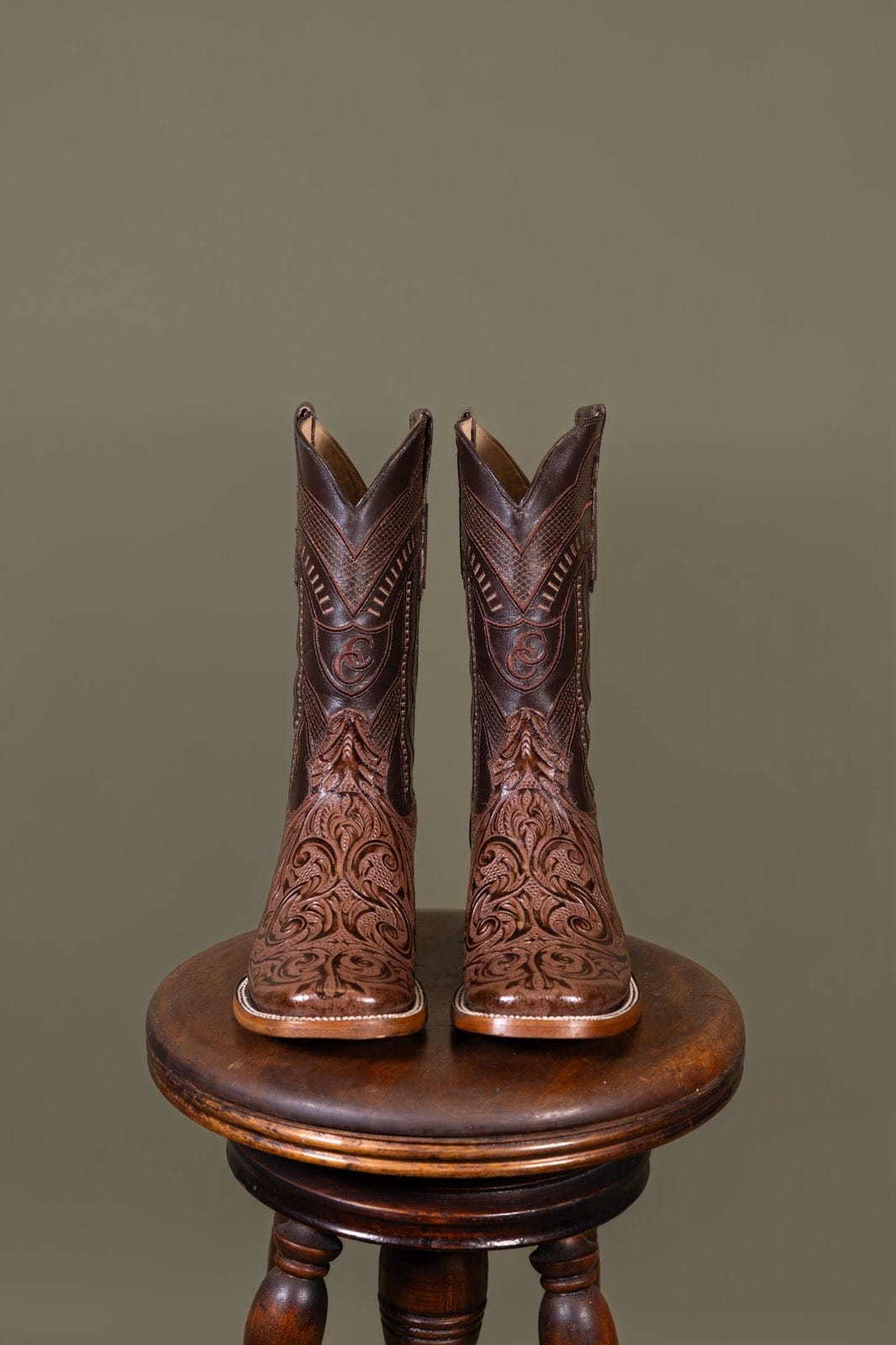 Cowboy City Men Boots Bulldog Cincelado Tabacco - Handmade Mexican ...