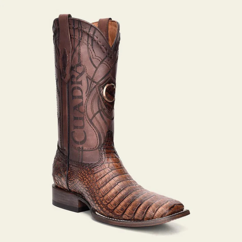 Cuadra CU620 MEN Porto Maple Caiman Laser & Embroidery Square Toe