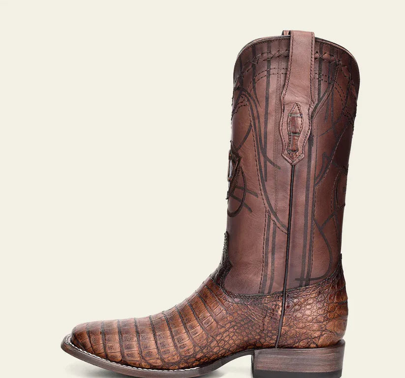 Cuadra CU620 MEN Porto Maple Caiman Laser & Embroidery Square Toe