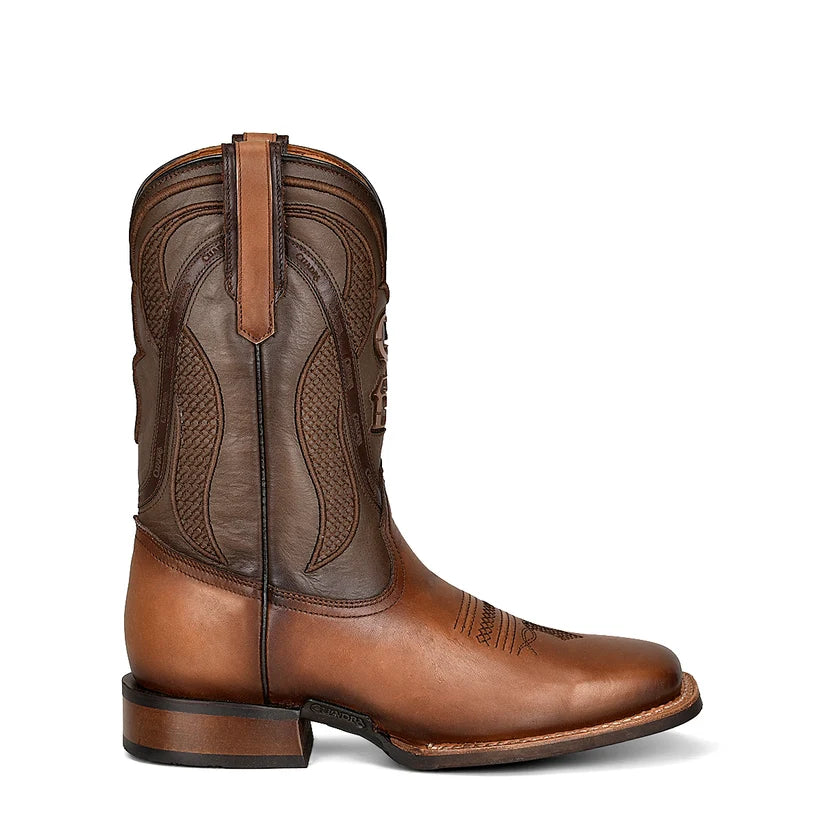 Cuadra CU656 Men's Satro Laser & Embroidery Square Toe Western Boots