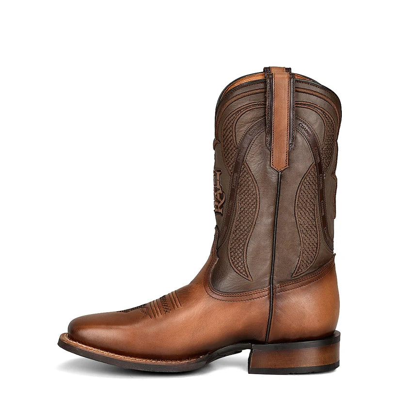 Cuadra CU656 Men's Satro Laser & Embroidery Square Toe Western Boots