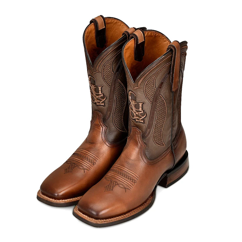 Cuadra CU656 Men's Satro Laser & Embroidery Square Toe Western Boots