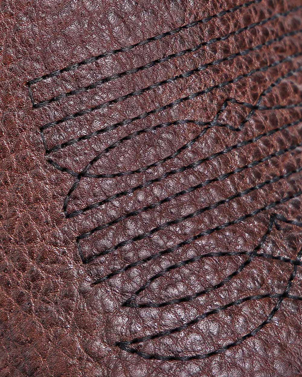 Cuadra Men's CU983 Chocolate American Bison Embroidery Square Toe