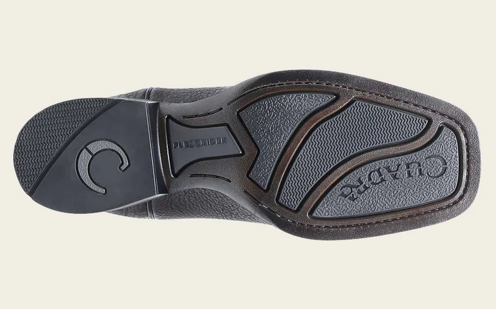 Cuadra Men's CU983 Chocolate American Bison Embroidery Square Toe