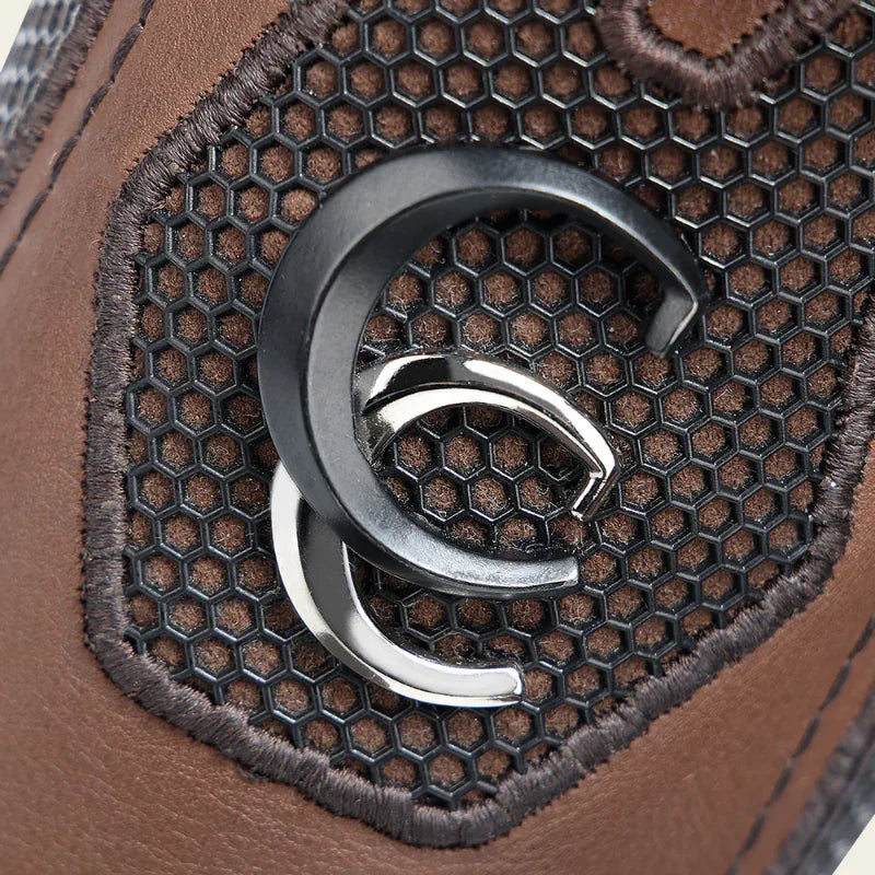 Cuadra CU984 Men's Honey Embroidery & Laser Square Toe Western Boots CU984