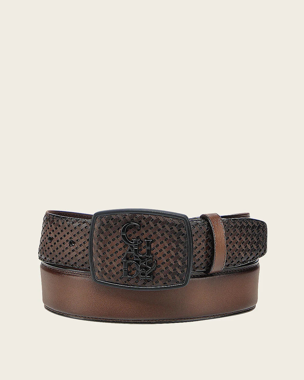 Cuadra Honey Brown Laser Western Belt  BC343