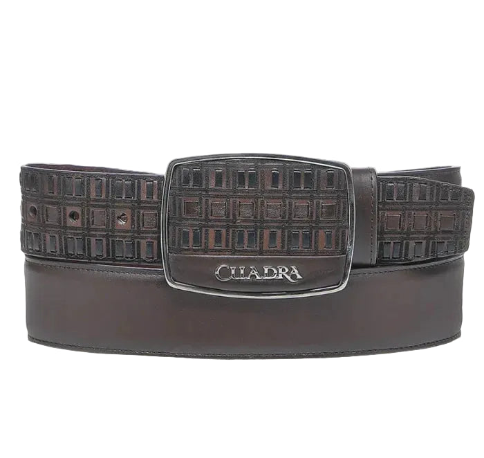 Cuadra Men's Azteca Honey Embroidery Belt BC401
