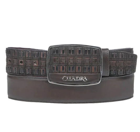Cuadra Men's Azteca Honey Embroidery Belt BC401