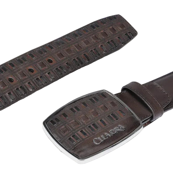 Cuadra Men's Azteca Honey Embroidery Belt BC401