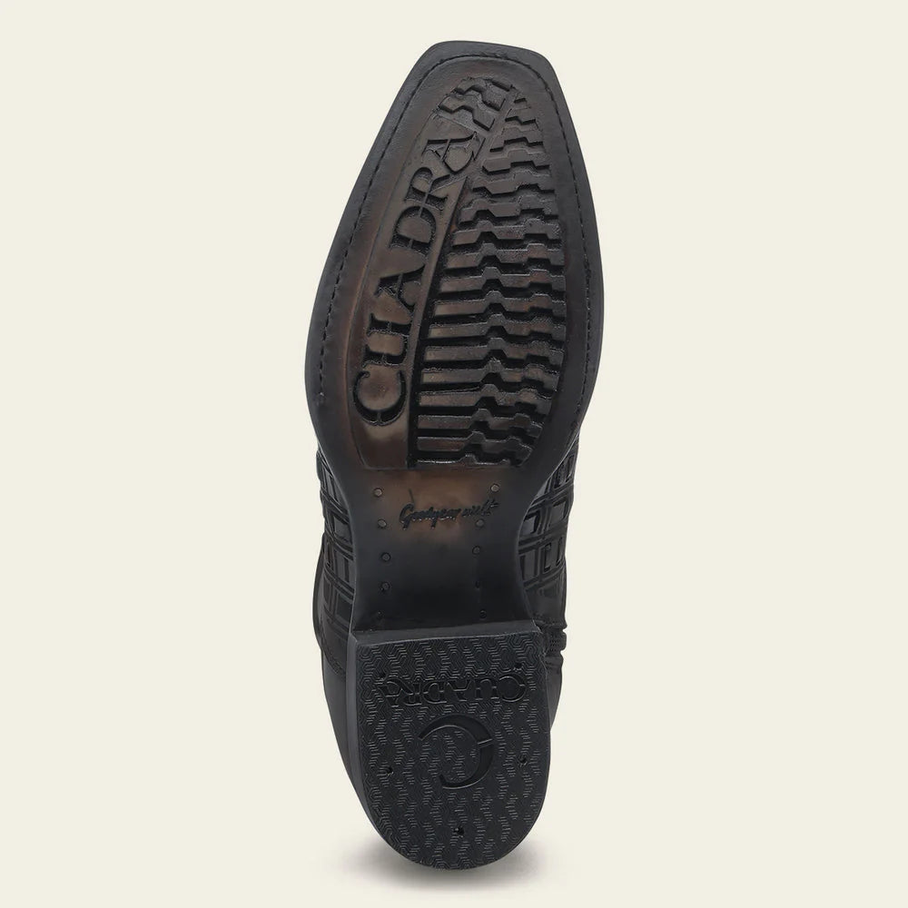 Cuadra Men's CU940 Urban Woven Chocolate Brown & Black Western Boot