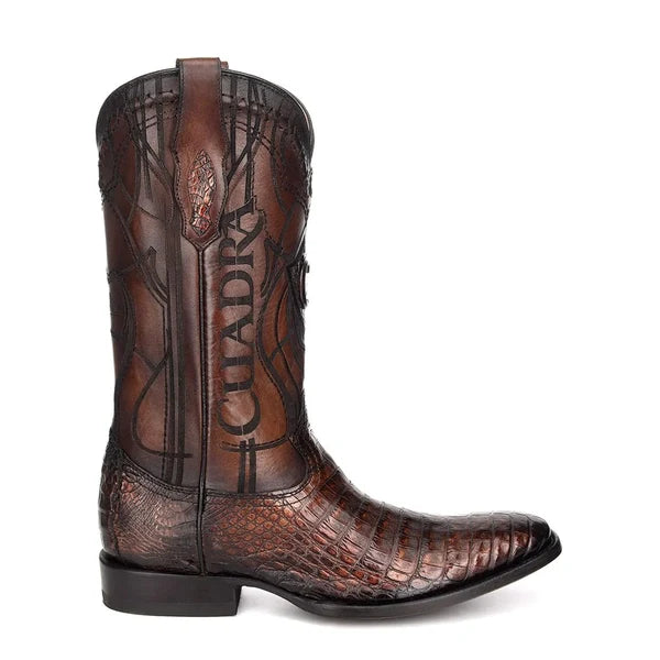 Cuadra Men's Paris Brown Caiman French Toe Western Boots CU376