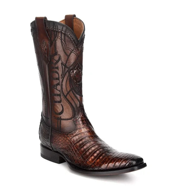 Cuadra Men's Paris Brown Caiman French Toe Western Boots CU376