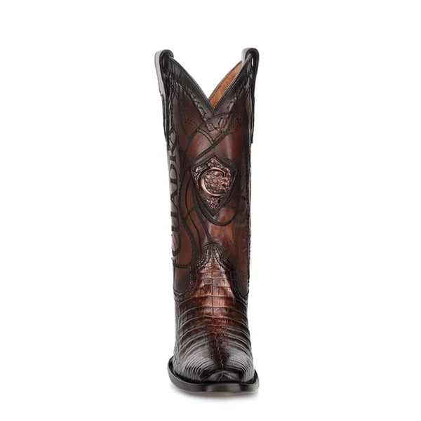 Cuadra Men's Paris Brown Caiman French Toe Western Boots CU376