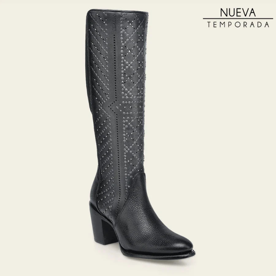 Cuadra Women's CC257 Res Santana Black Tall Boot