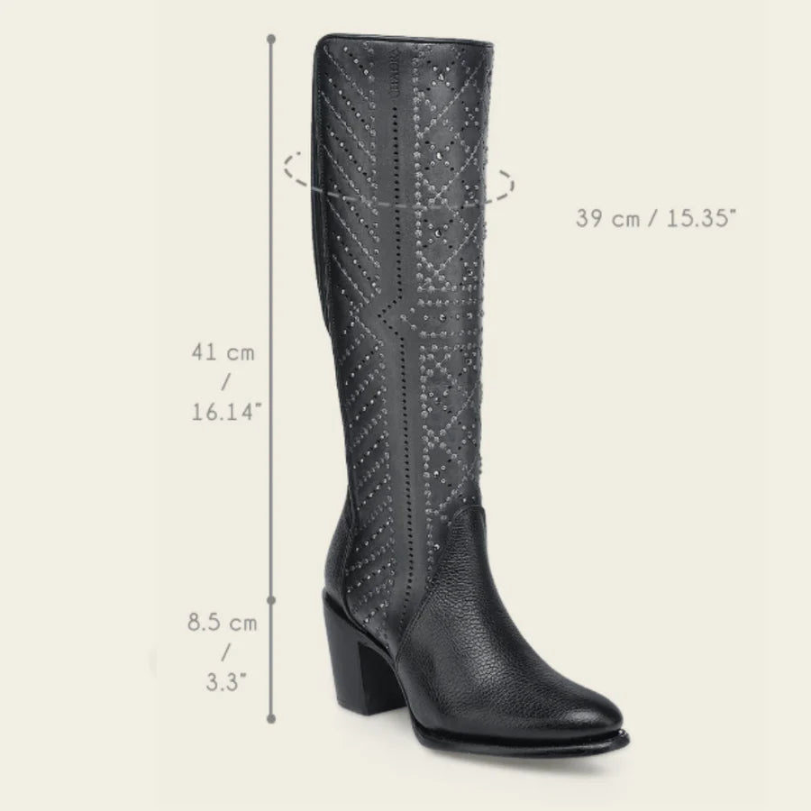 Cuadra Women's CC257 Res Santana Black Tall Boot