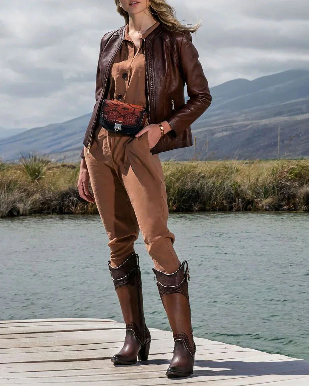 Cuadra Womens Genuine Bovine Leather Western Boots - CU583