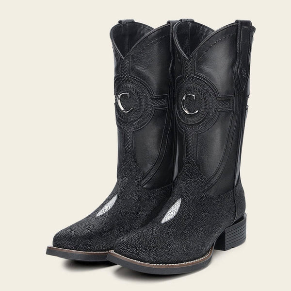Cuadra CC221 Men Stingray Western Boot Black (EE Wide)