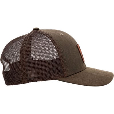 Durango Brown Leather Patch Cap – Classic Style & Comfort
