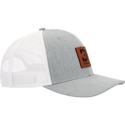 Durango Leather Logo Patch Ball Cap Grey/White Mesh