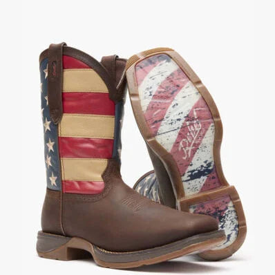 Durango Men's Rebel American Flag Work Boots - DB5554