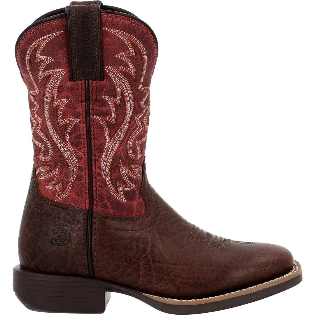 Durango Little Shyloh Dynamite Red & Mahogany Western Boot DBT0251C