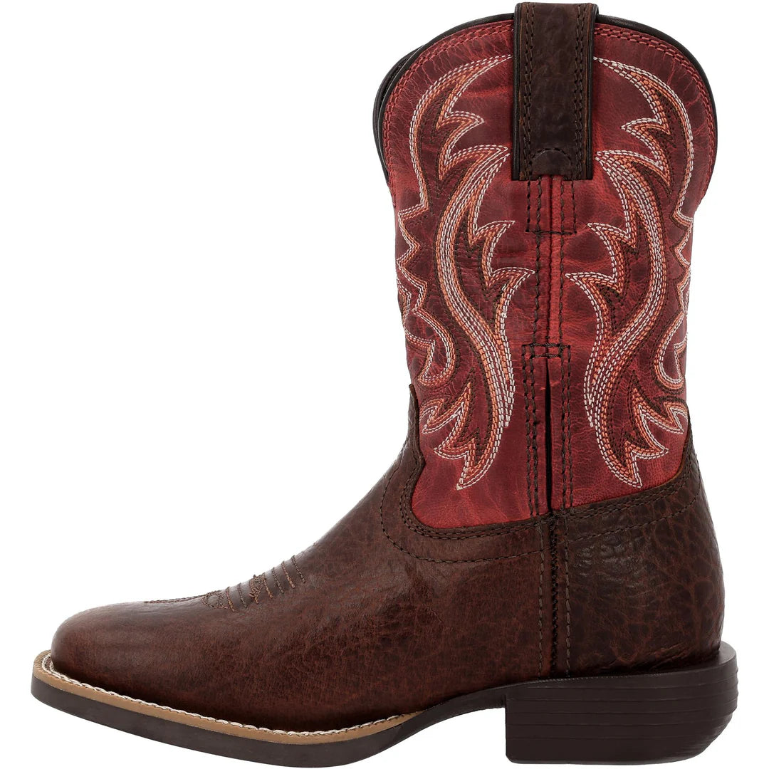 Durango Little Shyloh Dynamite Red & Mahogany Western Boot DBT0251C