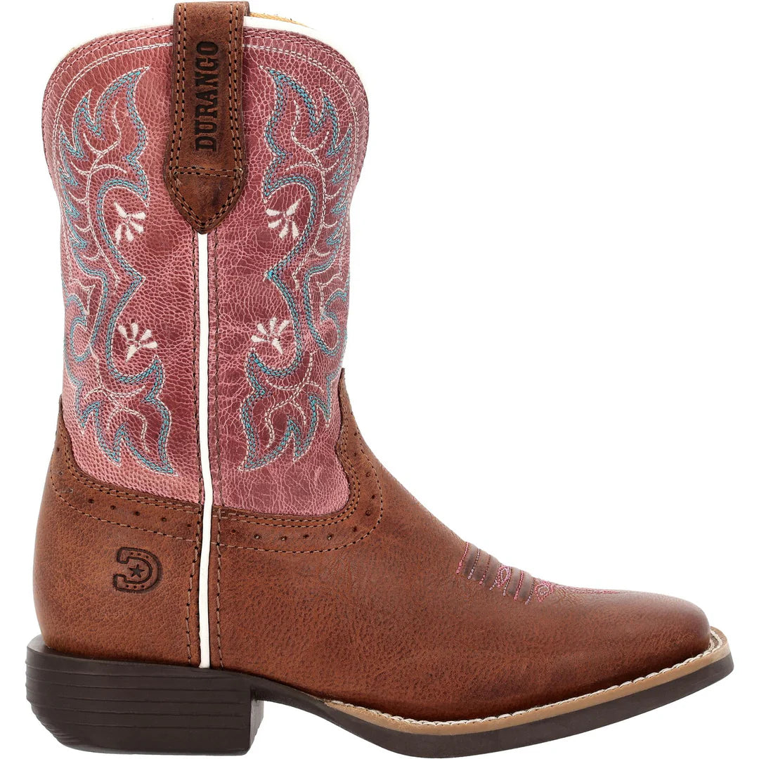 DURANGO GIRL'S SHYLOH LITTLE  8 INCH SQUARE TOE DBT0254