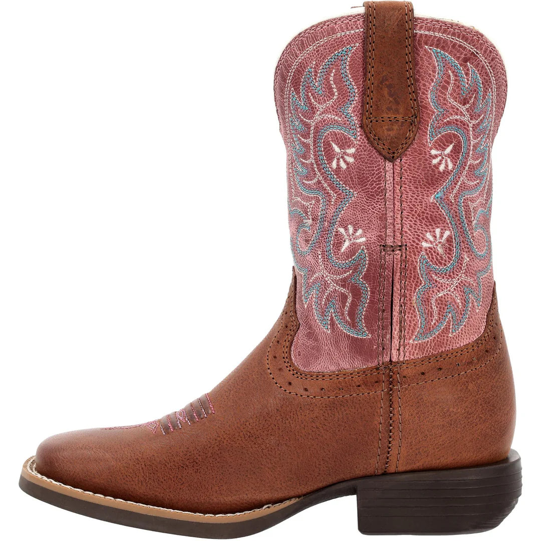 DURANGO GIRL'S SHYLOH LITTLE  8 INCH SQUARE TOE DBT0254