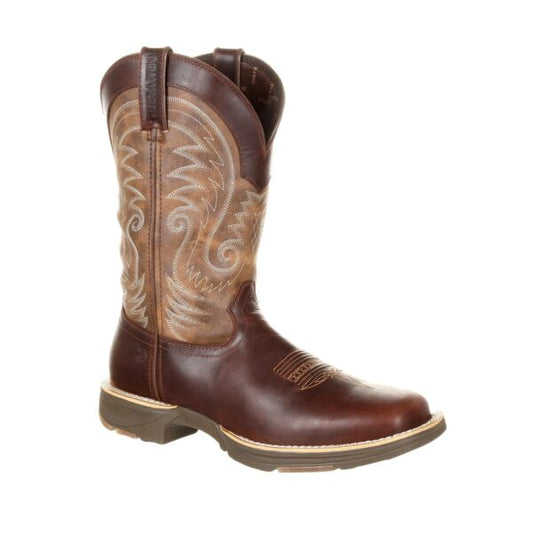 Durango Men’s Ultra-Lite 12″ Square Toe WP Western Boot- Brown- DDB0137