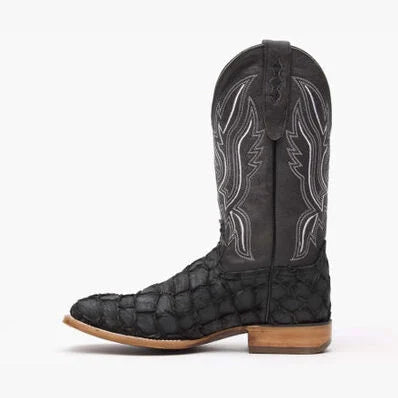 DDB0381 DURANGO MN WSTRN PIRARUCU BOOTS-BLACK MATTE
