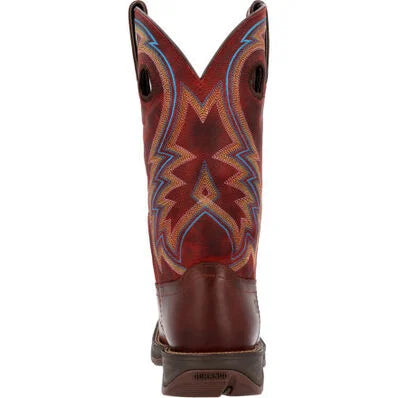 Rebel by Durango Burnished Pecan Fire Brick Western Boot 12" WSTRN Medium DDB0391