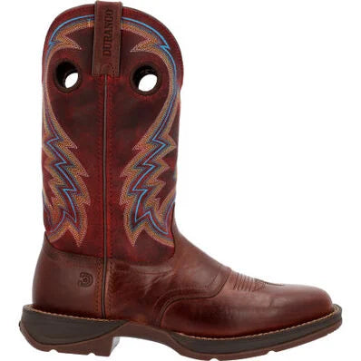 Rebel by Durango Burnished Pecan Fire Brick Western Boot 12" WSTRN Medium DDB0391