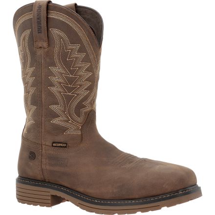 Men's Durango Workhorse 11" Rustic Brown Waterproof Composite Toe Work Boot - DDB0560
