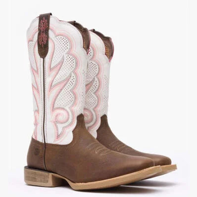 DURANGO MEN BROWN / WHITE 12" WSTRN Wide DDB0392