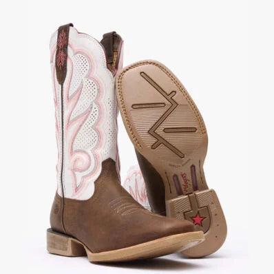 DURANGO MEN BROWN / WHITE 12" WSTRN Wide DDB0392