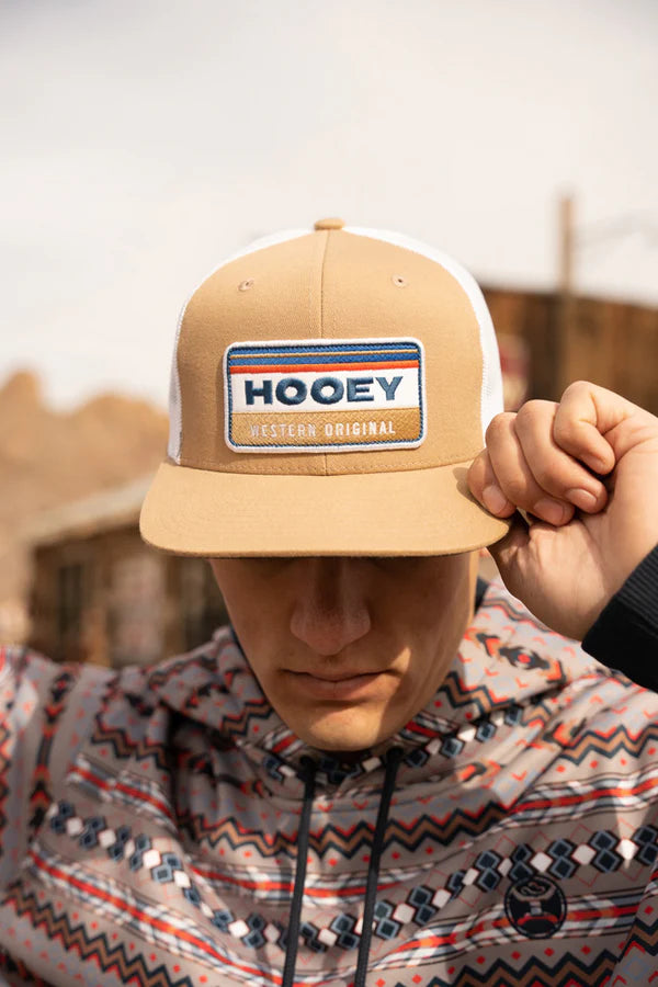 2335T-TNWH Horizon Hooey Tan/ White 6- Panel Trucker