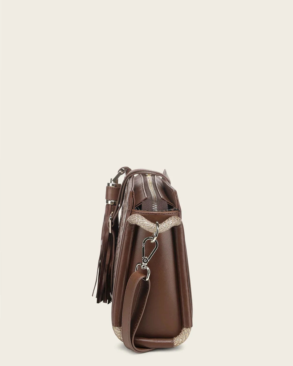 DU817 Cuadra Women's Honey Genuine Bovine Leather Crossbody Bag
