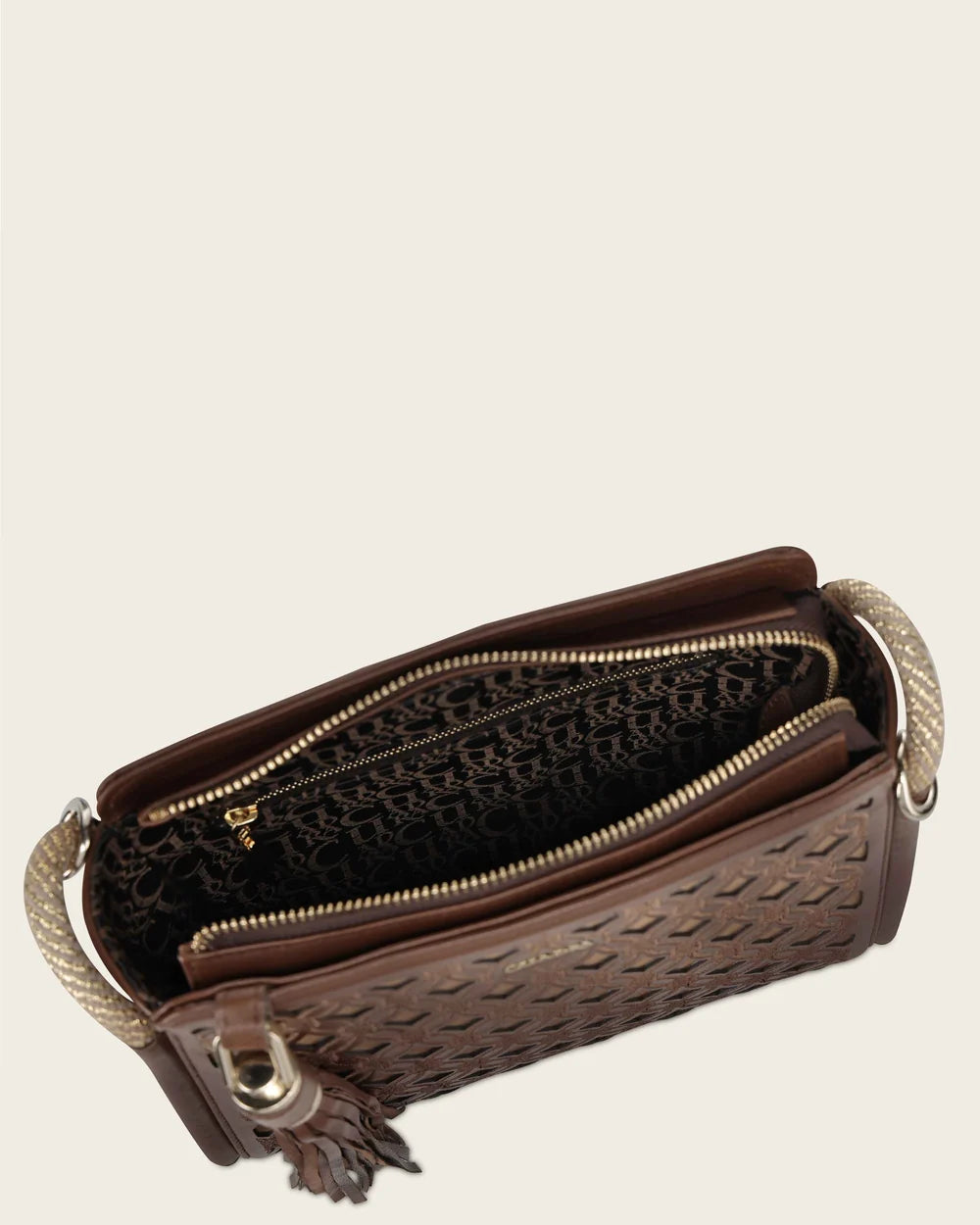DU817 Cuadra Women's Honey Genuine Bovine Leather Crossbody Bag